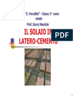 Il Solaio in Latero-Cemento