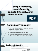 Sampling Frequency, Sediment Quantity, Sample Integrity, and Identification