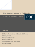 The Dotcom Bubble in California: S1190125 Tsubasa Omori
