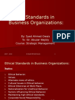 Ethical Standards in Business