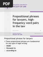 Prepositional Phrases for Lawyers