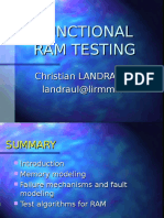 Functional RAM Testing Techniques and Failure Mechanisms