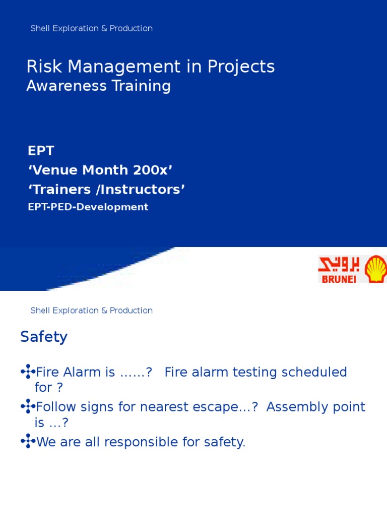 Shell Risk Management Awareness Training | PDF | Risk Management | Risk