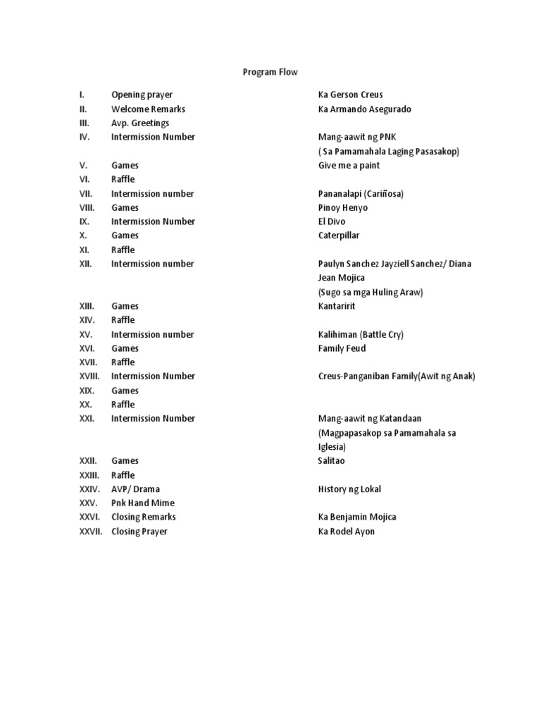 Program Flow - Final | PDF