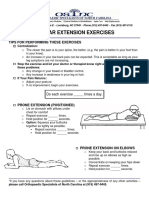 Lumbar Extension Exercises