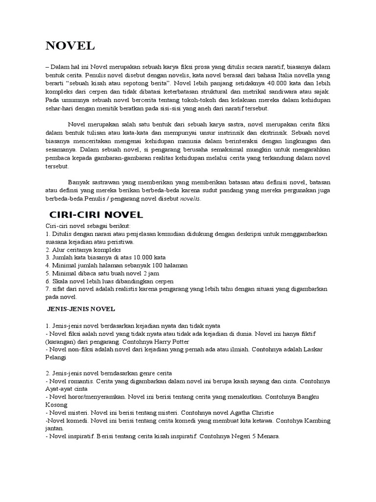 Novel | PDF