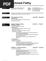 CV Mechanical Engineer Khaled Ahmed