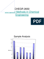 CHEGR 2650: Computer Methods in Chemical Engineering
