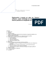 Exploración y Puesta en Valor de "Vacíos" Urbanos, Como Estrategia de Desarrollo para Barrios Periféricos Marginales de Santiago