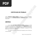 Formato CARTA DE REFERENCIA COMERCIAL