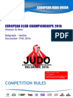 Competition Rules: European Club Championships 2016