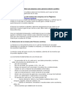 Pasos para Constituir Una Empresa Como Persona Natural o Jurídica