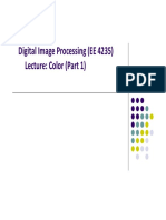Digital Image Processing (EE 4235) Lecture: Color (Part 1)