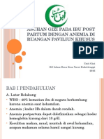 Asuhan Gizi Pada Ibu Post Partum Dengan Anemia Ppt