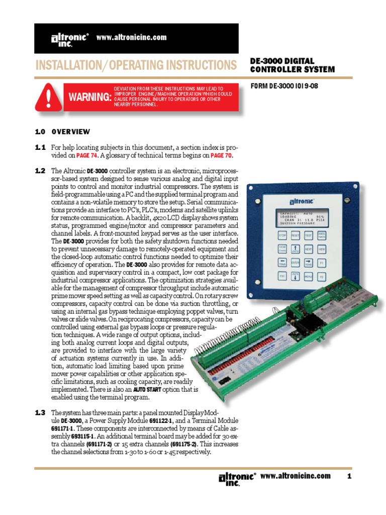 Altronics de 3000 IOI 9 08 | Download Free PDF | Thermocouple ...