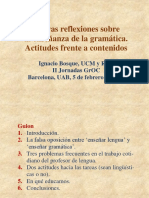 Bosque - Nuevas Reflexiones Sobre La Enseñanza de La Gramática. Actitudes Frente A Contenidos PDF