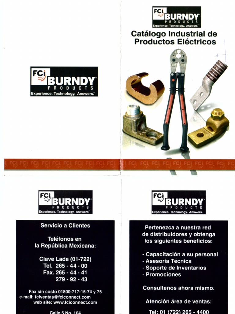 Catalogo Burndy Español PDF PDF