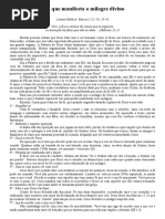 A Fé Que Manifesta o Milagre Divino