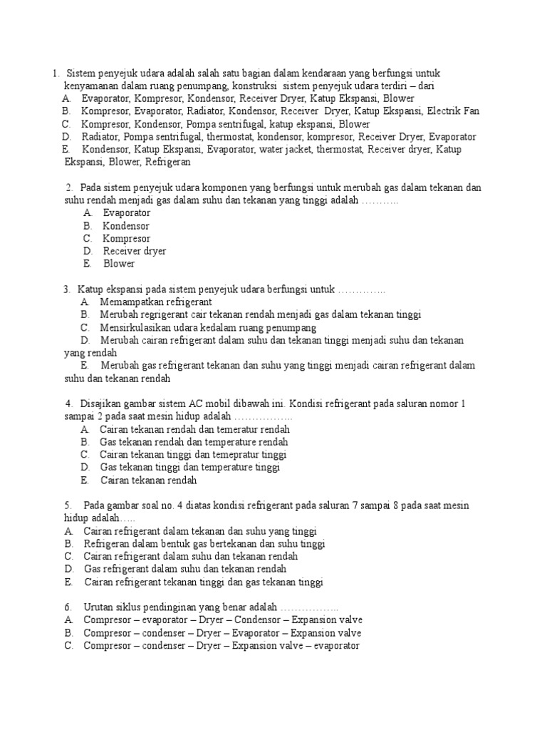 Kumpulan Soal Tentang Ac