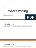 Water Pricing 
