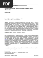 Likert Scales, Levels of Measurement and The 'Laws' of Statistics PDF