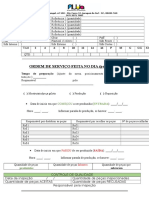 Acompanhamento de Produção 1 Modelo de Ficha, Nao Aprovado