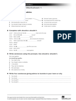 NI2 Grammar Worksheet 1 PDF