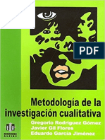 Metodologia de La Investigacion Cualitativa Gregorio Rodriguez Gomez Javier Gil Flores