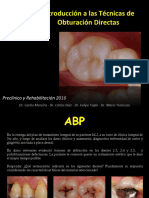 Introducción a las técnicas de obturación directas