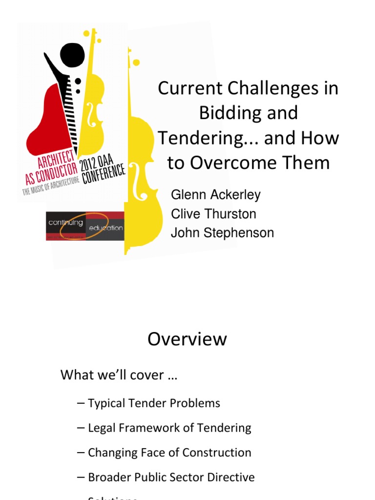 Overcoming Tendering Challenges | PDF