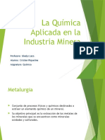 La Química Aplicada en La Industria Minera