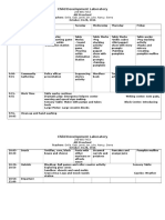 lead teacher week 2 schedule