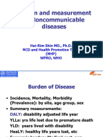 Burden and Measurement of Noncommunicable Diseases: Hai-Rim Shin MD., Ph.D. NCD and Health Promotion Team (NHP) Wpro, Who