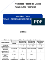 Mineralogia Aula 7 Tecnicas de Feixe de Elétrons