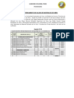 Acta de Internamiento de Materiales