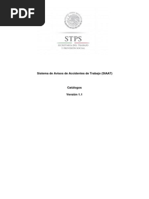 86 -エイティシックス- DVD 1-4巻セット Catálogo SIAAT: Clasificación de Accidentes | PDF | Minería