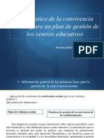 Diagnóstico de La Convivencia Escolar para Un Plan