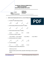 Soal UTS Matematika Kelas 6 Semester 2 PDF