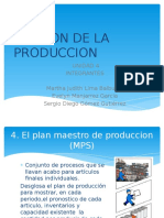 Gestion de La Produccion Plan Maestro