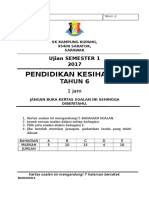 Ujian Ar 1 Pendidikan Kesihatan Tahun 6 2017