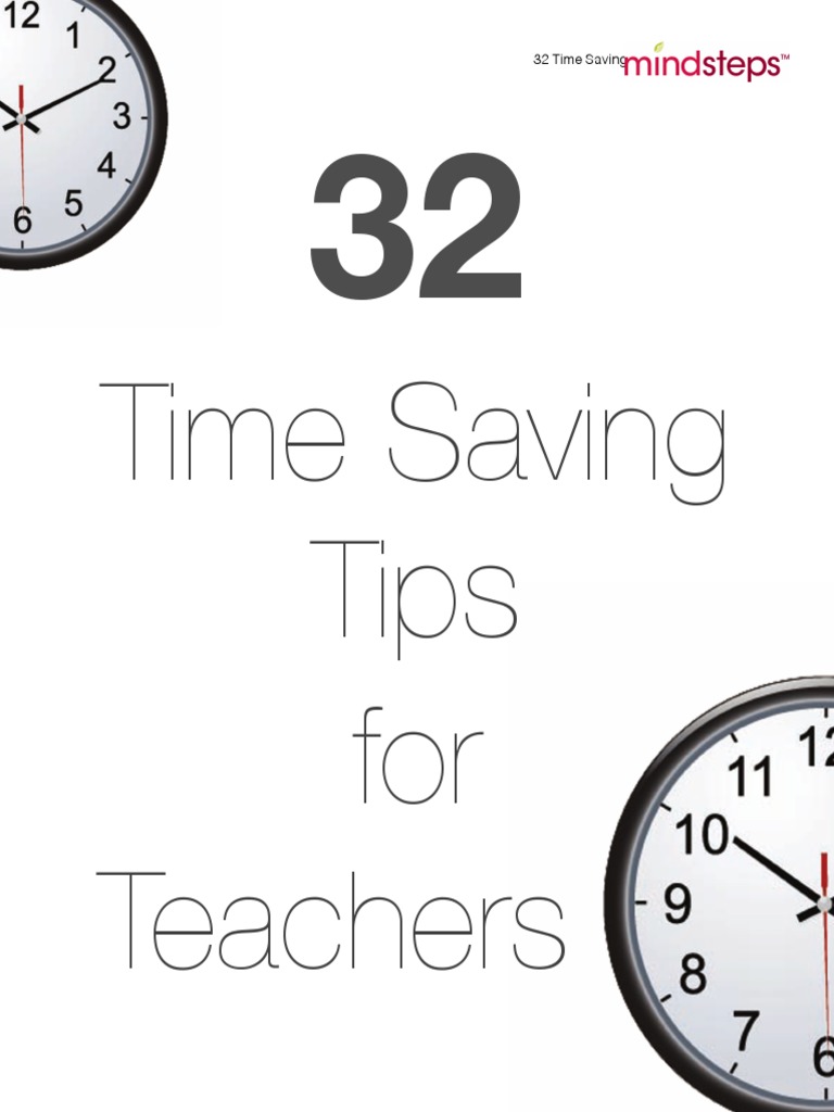 32timesavingtipsforteachers.pdf Lesson Plan Classroom