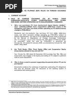 Bangko Sentral NG Pilipinas (BSP) Rules On Foreign Exchange Transactions