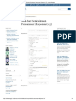 Soal Dan Pembahasan Persamaan Eksponen (1-5) Istana Mengajar PDF