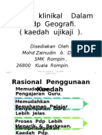 Kaedah Klinikal Dalam PDP Geografi. (Kaedah Ujikaji)
