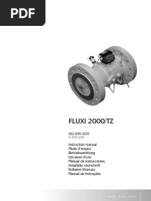 GA Fluxi 2000 TZ InstructionManual 652 099 2025 - TZ - 09 10 2014