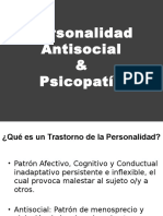 Personalidad Antisocial