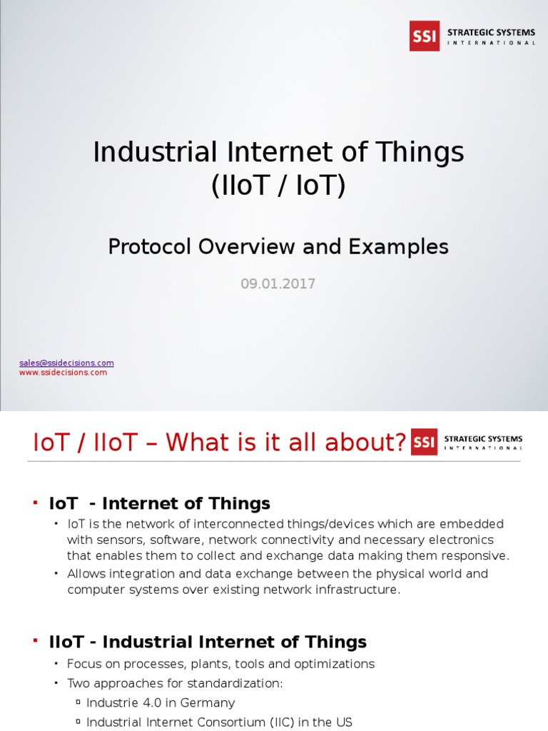 IOT Protocols and Overview (SSI) | PDF | Internet Of Things | Computing ...