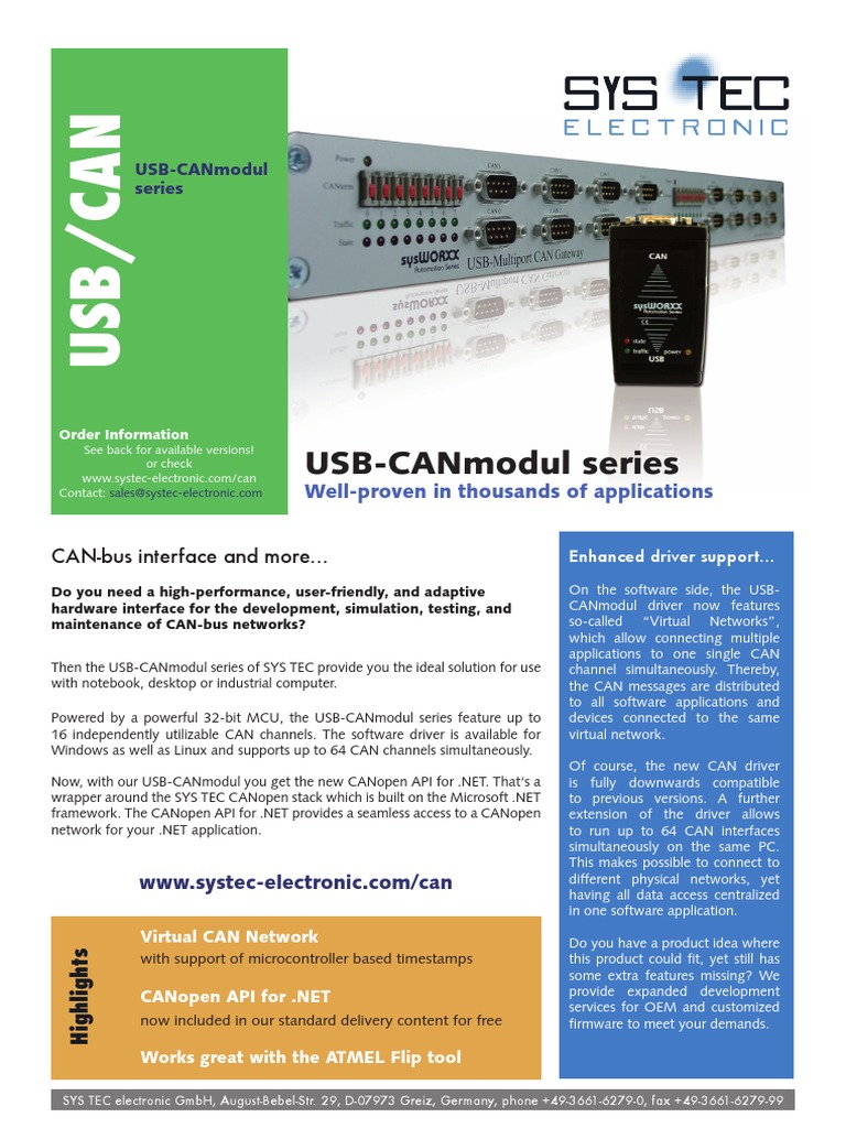 USB CANmodul Series | PDF | Usb | Device Driver