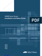 AR400 Series Router: Installation and Safety Guide