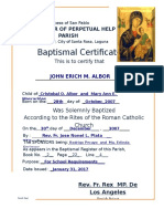 Baptismal Certificate 2007albor